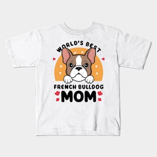 Frenchie Mom Shirt Mother's Day for French Bulldog Mom funny Kids T-Shirt